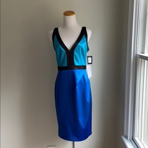 NEW Colorblocked cocktail dress